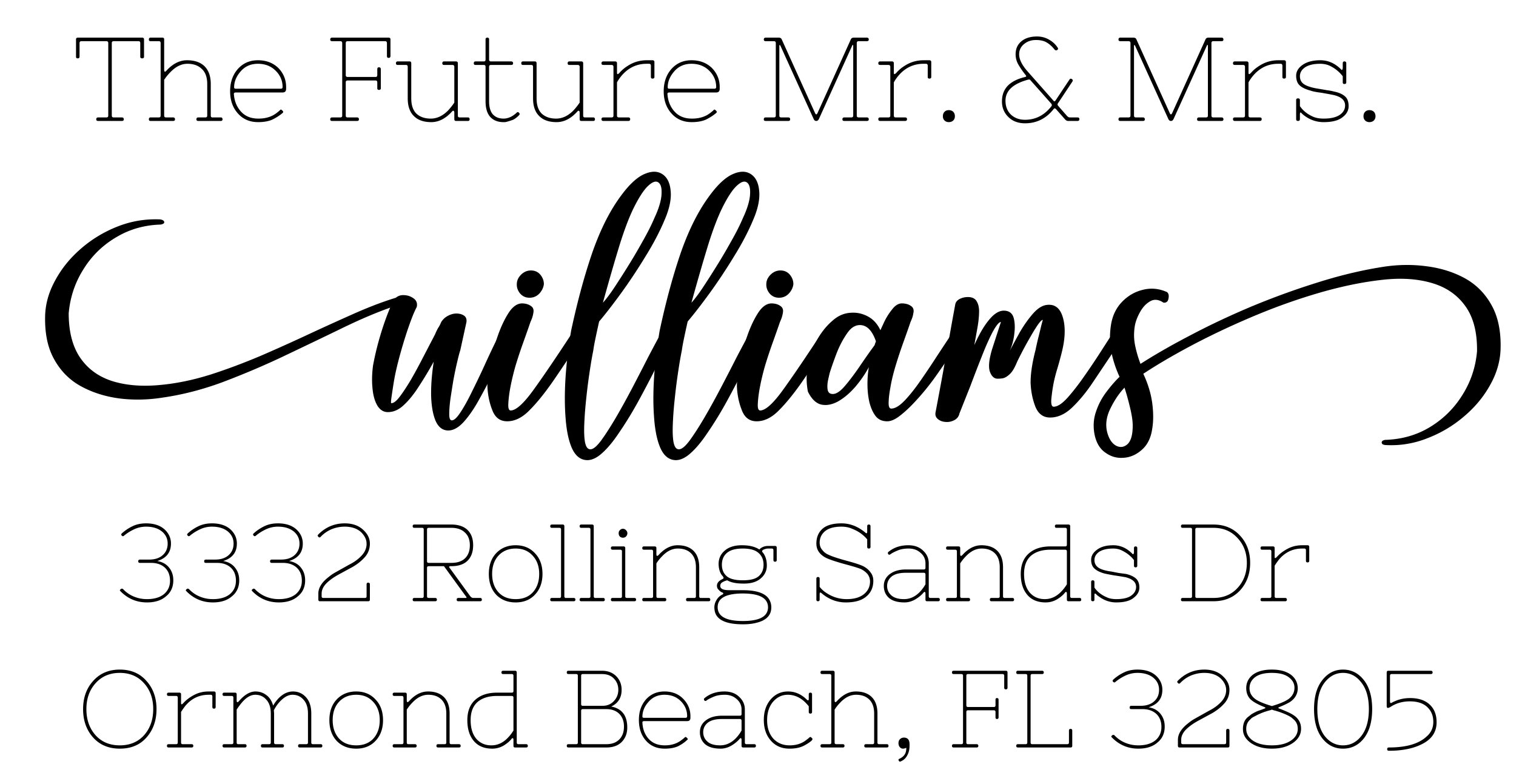 Custom Rectangular Self Inking Return Address Stamp Personalized With Lines Of Text (SE-71000)