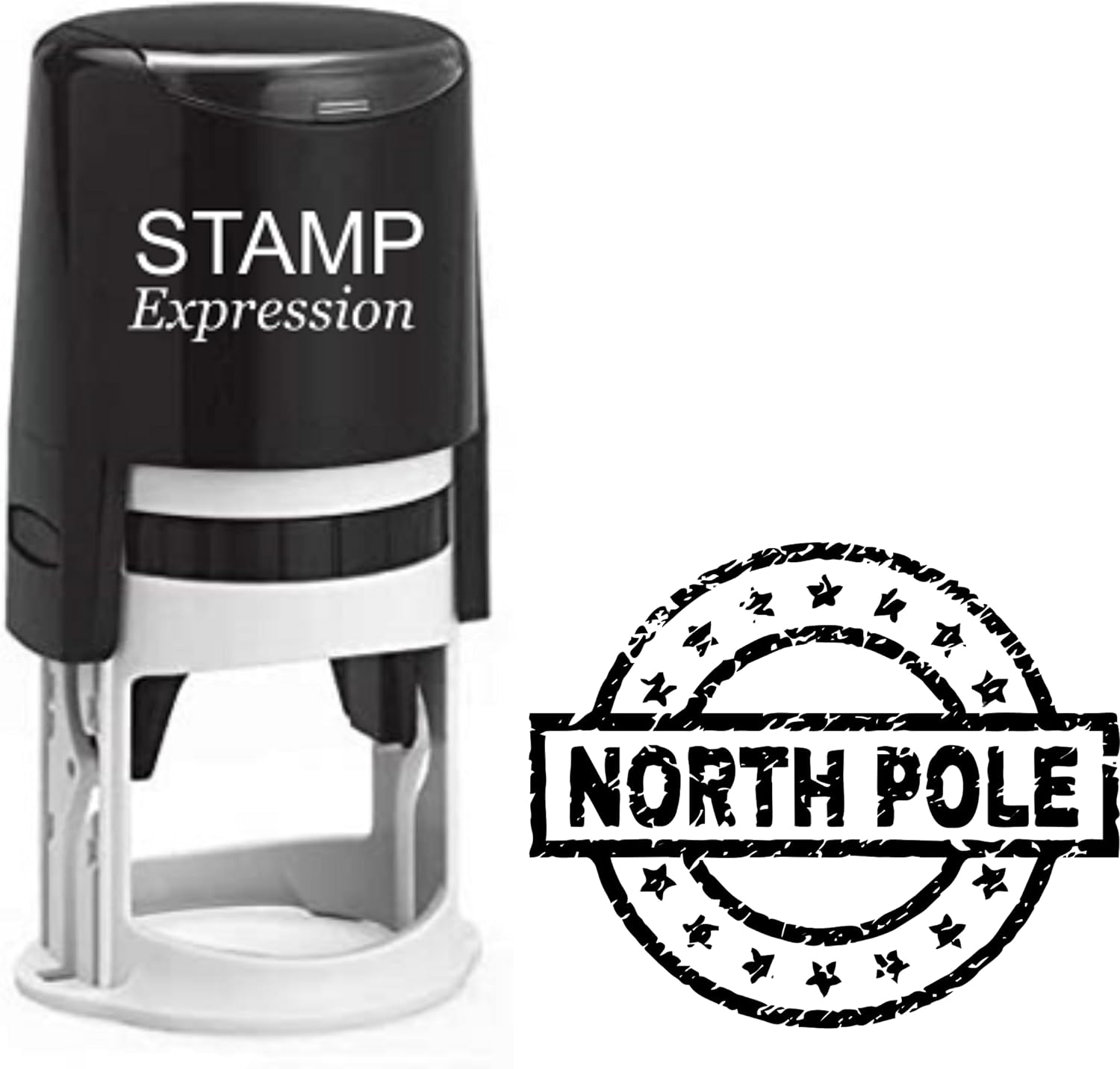 North Pole Rustic Christmas Stamp (SH-76252)