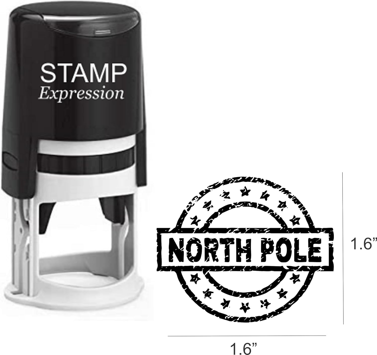 North Pole Rustic Christmas Stamp (SH-76252)