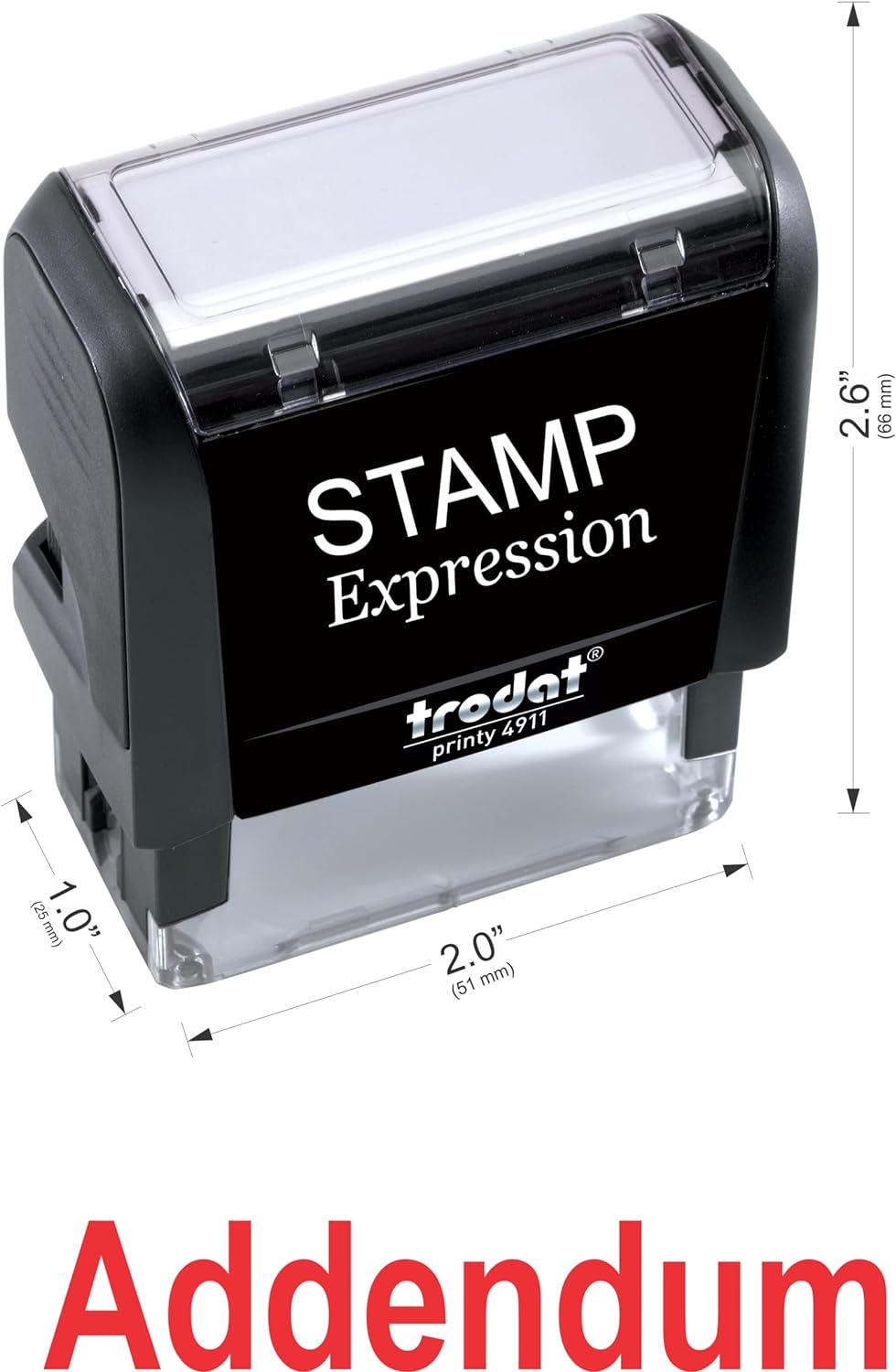 Addendum Office Self Inking Rubber Stamp (SH-5198)