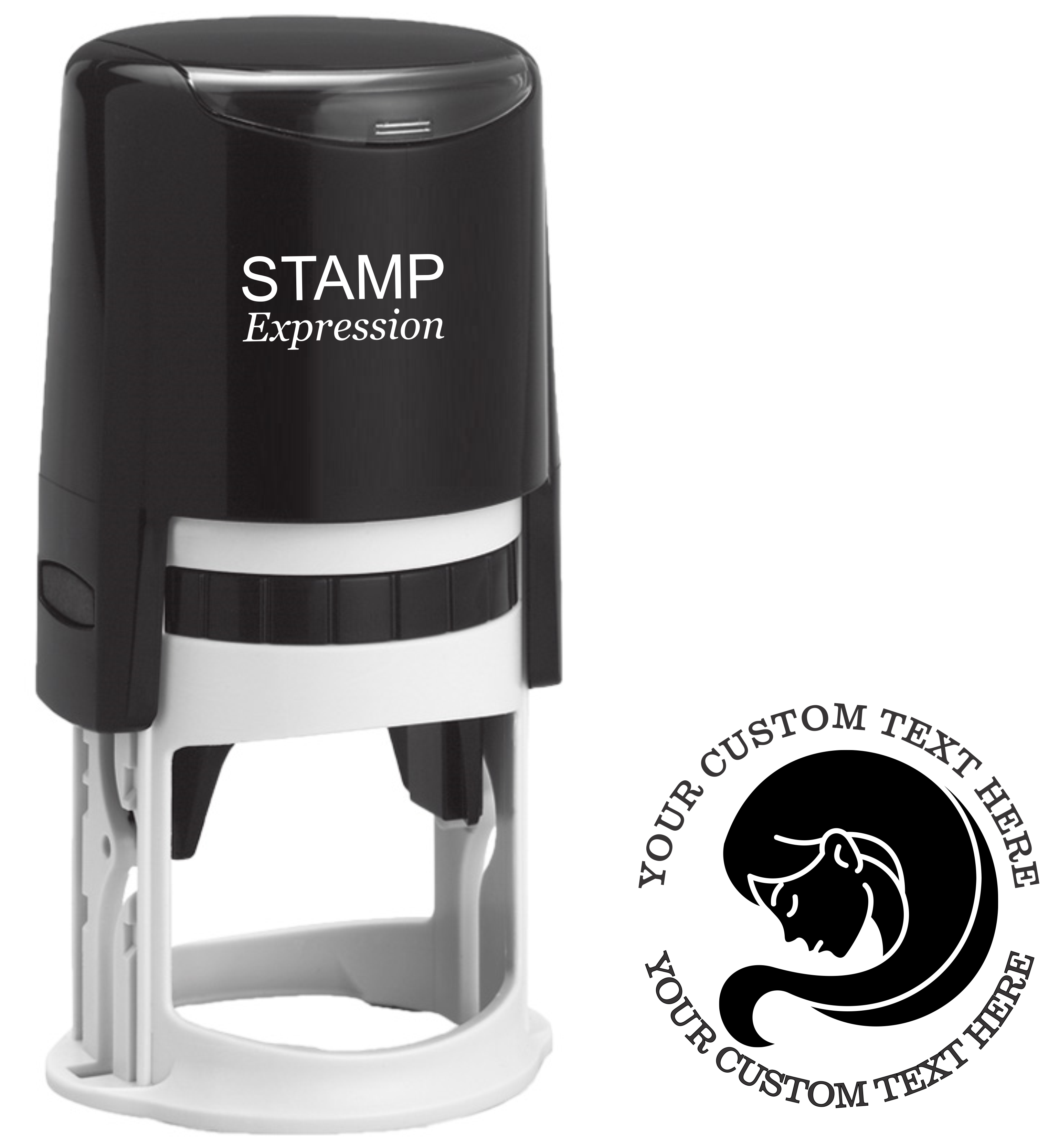 Virgo Zodiac Sign Custom Self Inking Rubber Stamp. Perfect When Used As a Return Address Stamp (SH-76343)