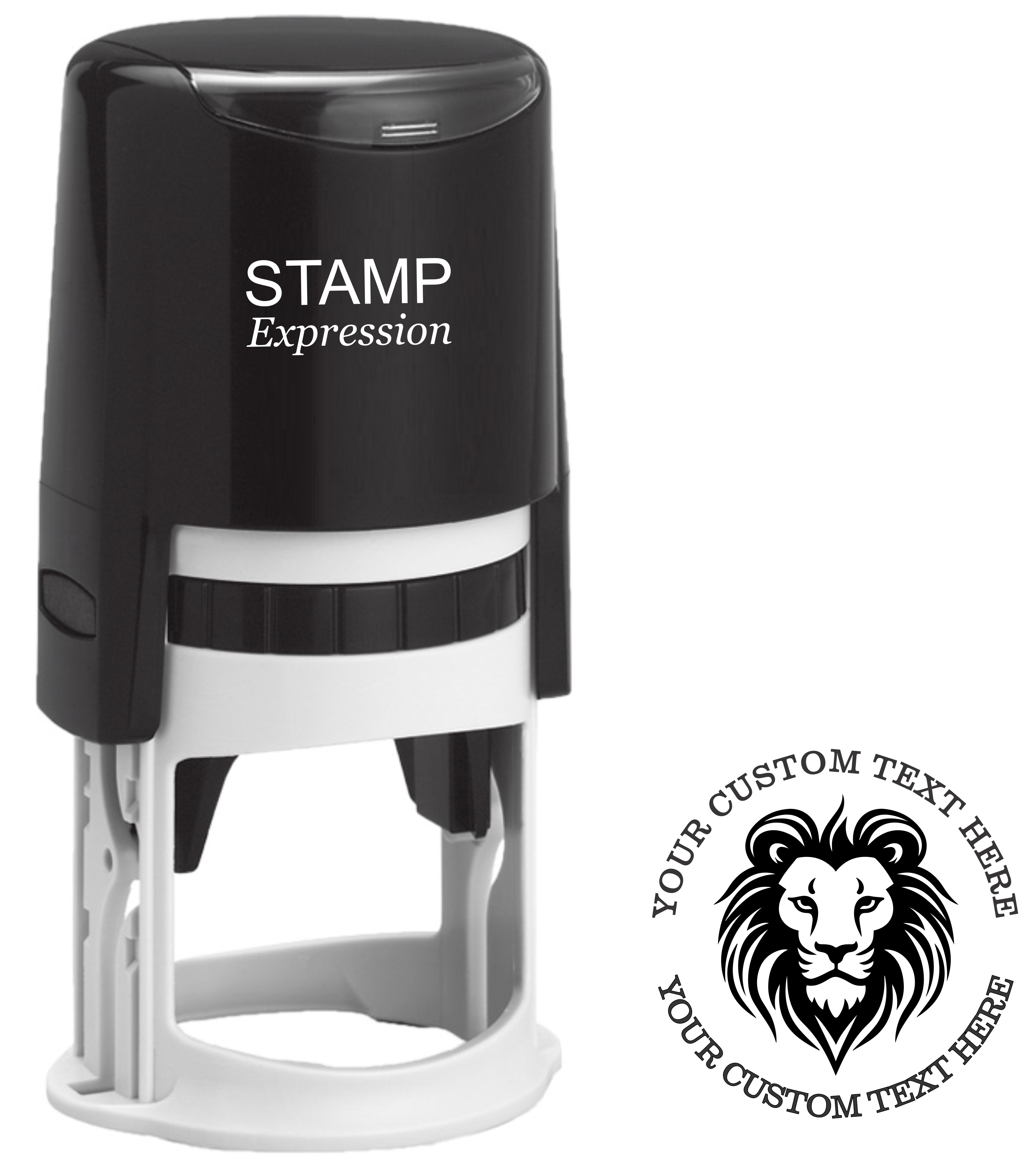 Leo Lion Zodiac Sign Custom Self Inking Rubber Stamp. Perfect When Used As a Return Address Stamp (SH-76347)