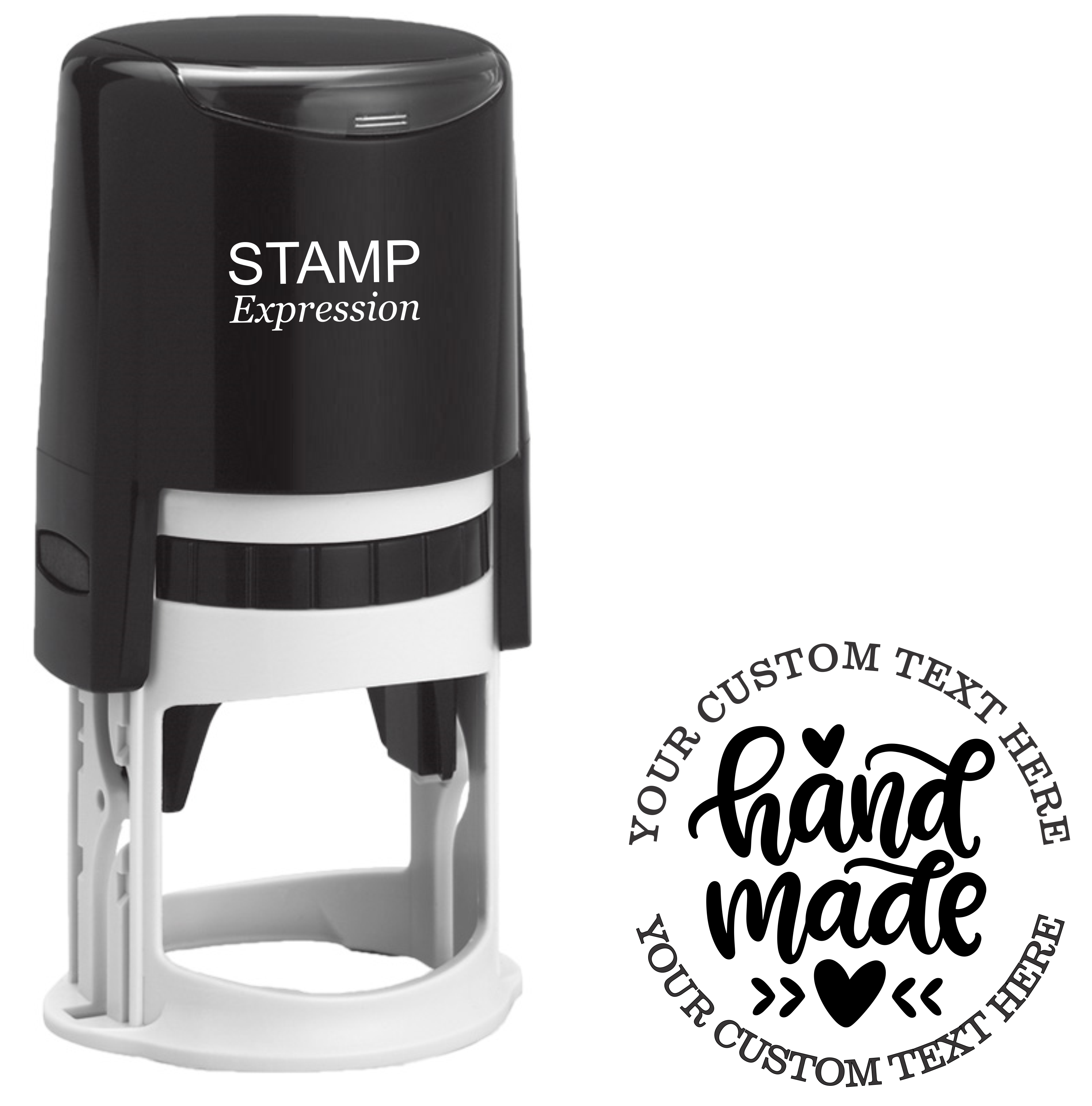 Hand Made Custom Self-Inking Rubber Stamp – Personalized Stamp for Small Business Packaging, Orders, and Handmade Products (SH-76359)