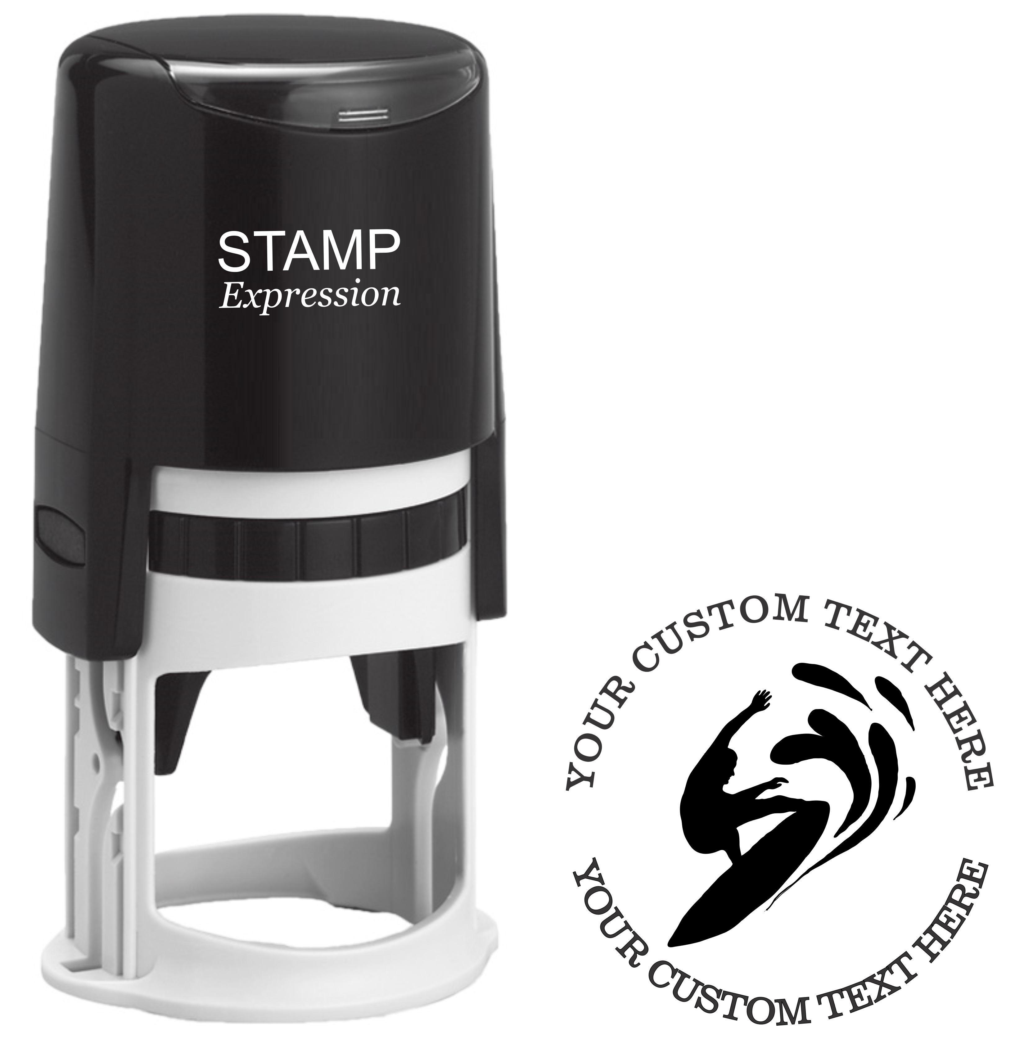 Surfer Self Inking Custom Address Stamp. Can Be Used As Return Address Stamp (SH-76372)