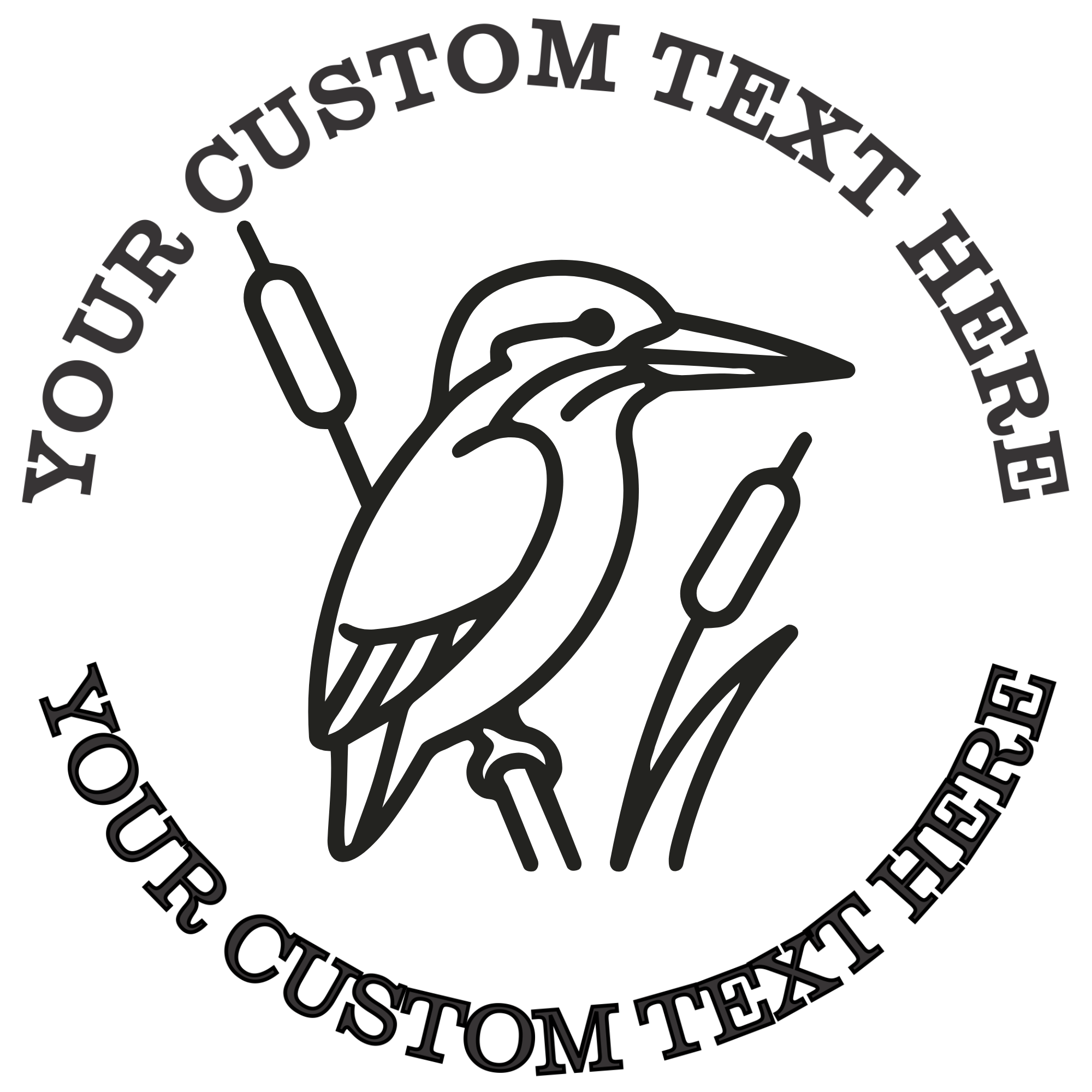 Kookaburra Bird Self-Inking Custom Rubber Stamp | Personalized Return Address Stamp | Name & Address Customizable | 1.6" In Diameter Self Inking Rubber Stamp (SH-76779)