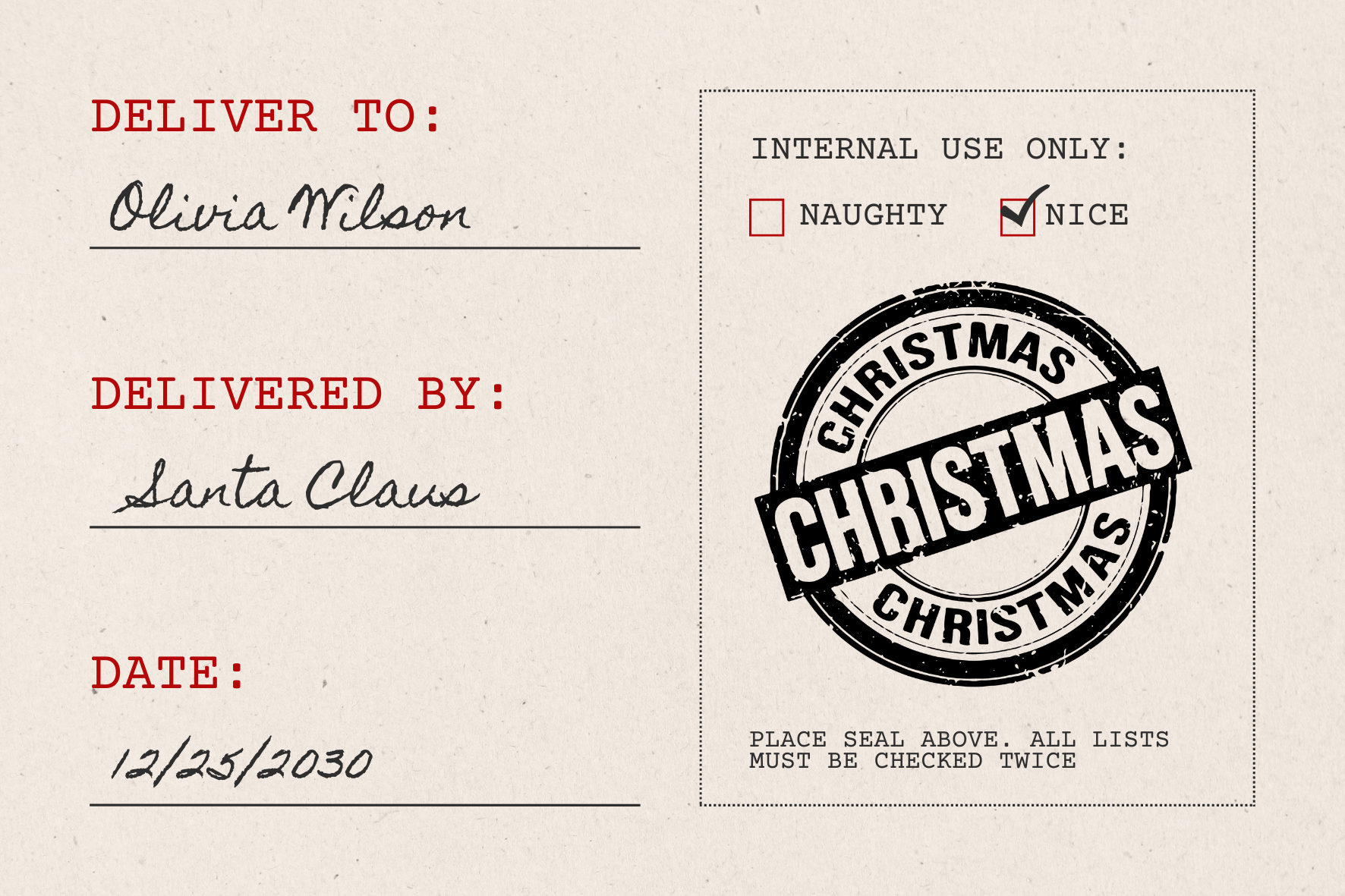 Rustic Christmas Stamp (SH-76227)