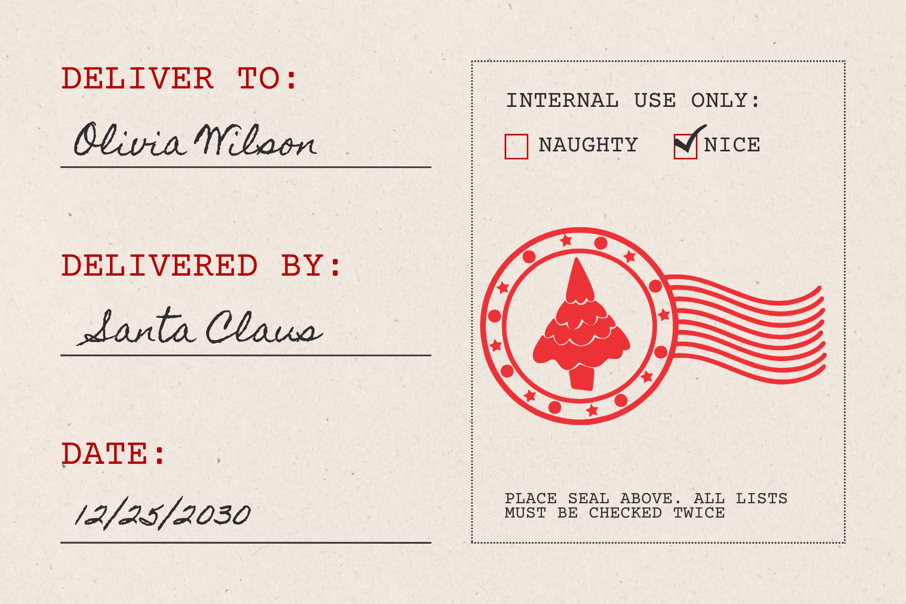 Large Christmas Tree Stamp (SH-76285)