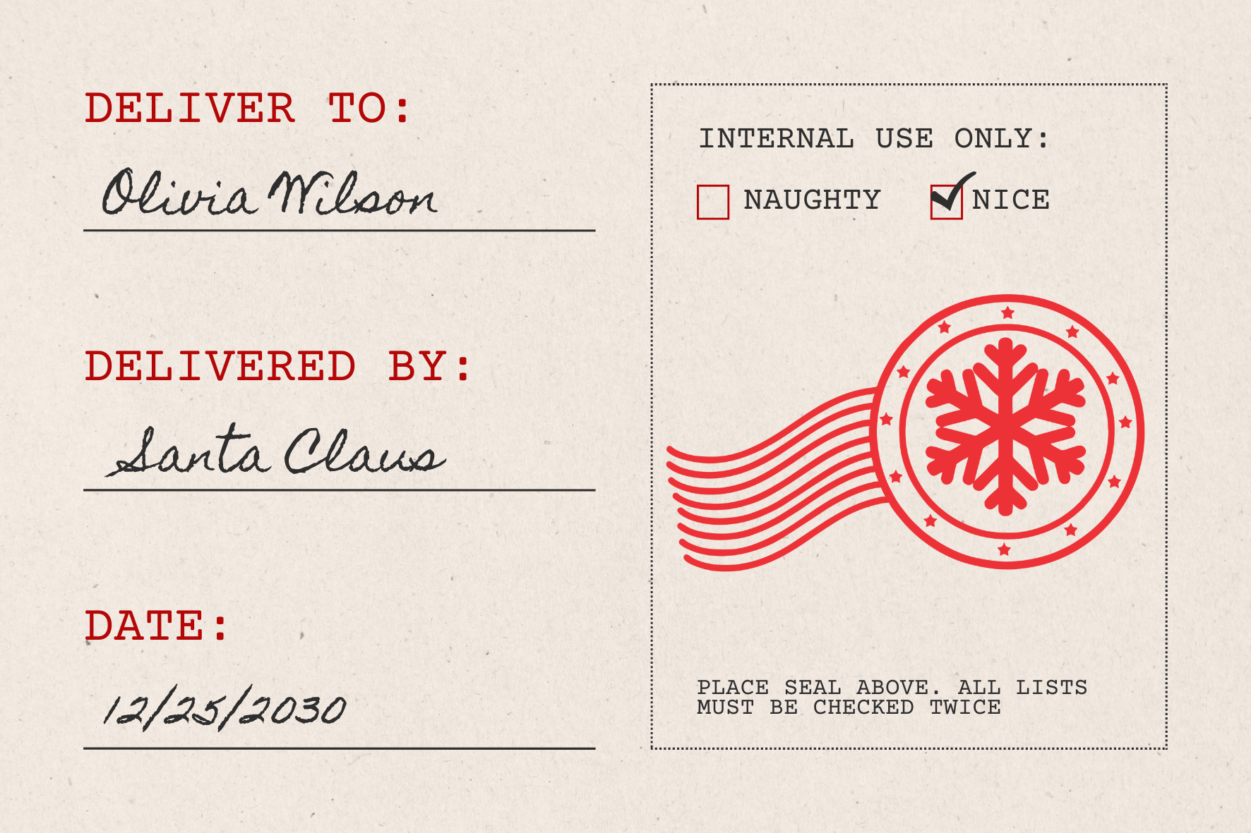 Large Christmas Stamp (ST-76278)