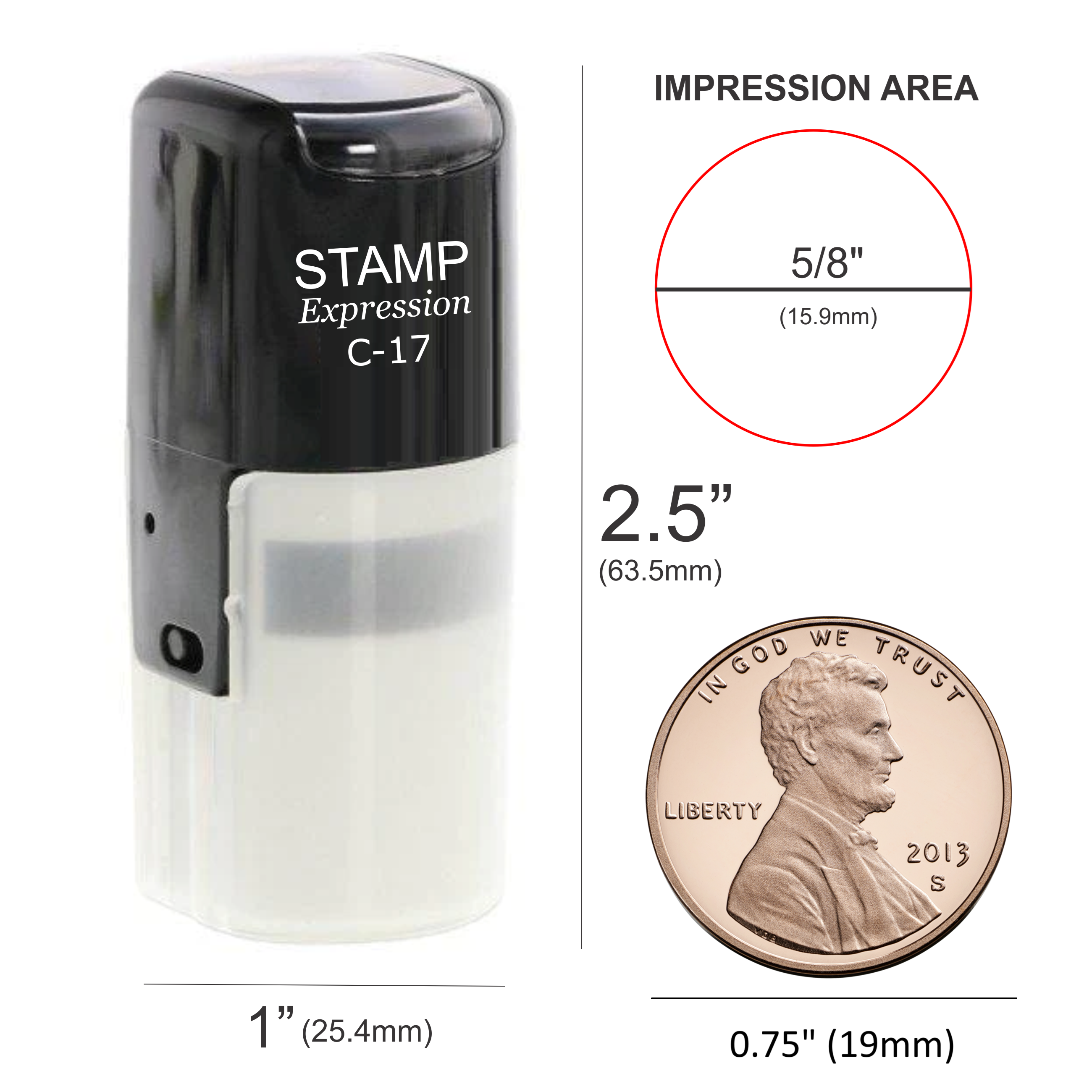 Baby Hedgehog Self Inking Rubber Stamp (SH-60128)