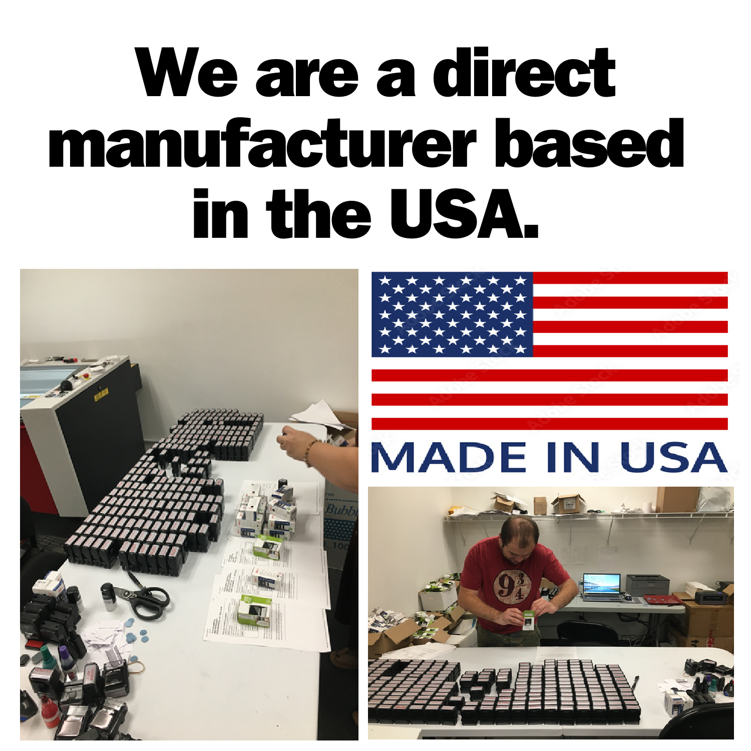 Flag Self Inking Rubber Stamp (SH-61378)