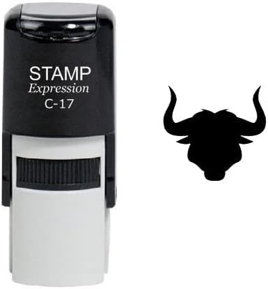 Horned Bull Self Inking Rubber Stamp (SH-6467)