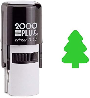 Green Christmas Tree Self Inking Rubber Stamp (SH-6924)