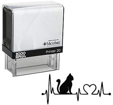 Love Cat Hartline Self Inking Rubber Stamp (SH-80093)