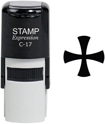 Knights Templar Cross Self Inking Rubber (SH-6655)