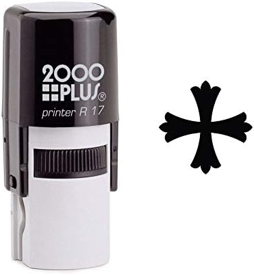 Heraldic Cross Patonce Self Inking Rubber (SH-6531)