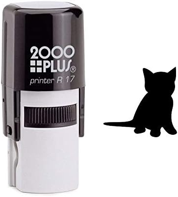 Cuddly Small Kitten Self Inking Rubber Stamp (SH-6672)