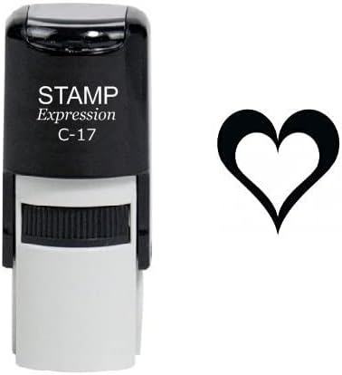 Bold Heart Self Inking Rubber Stamp (SH-6494)