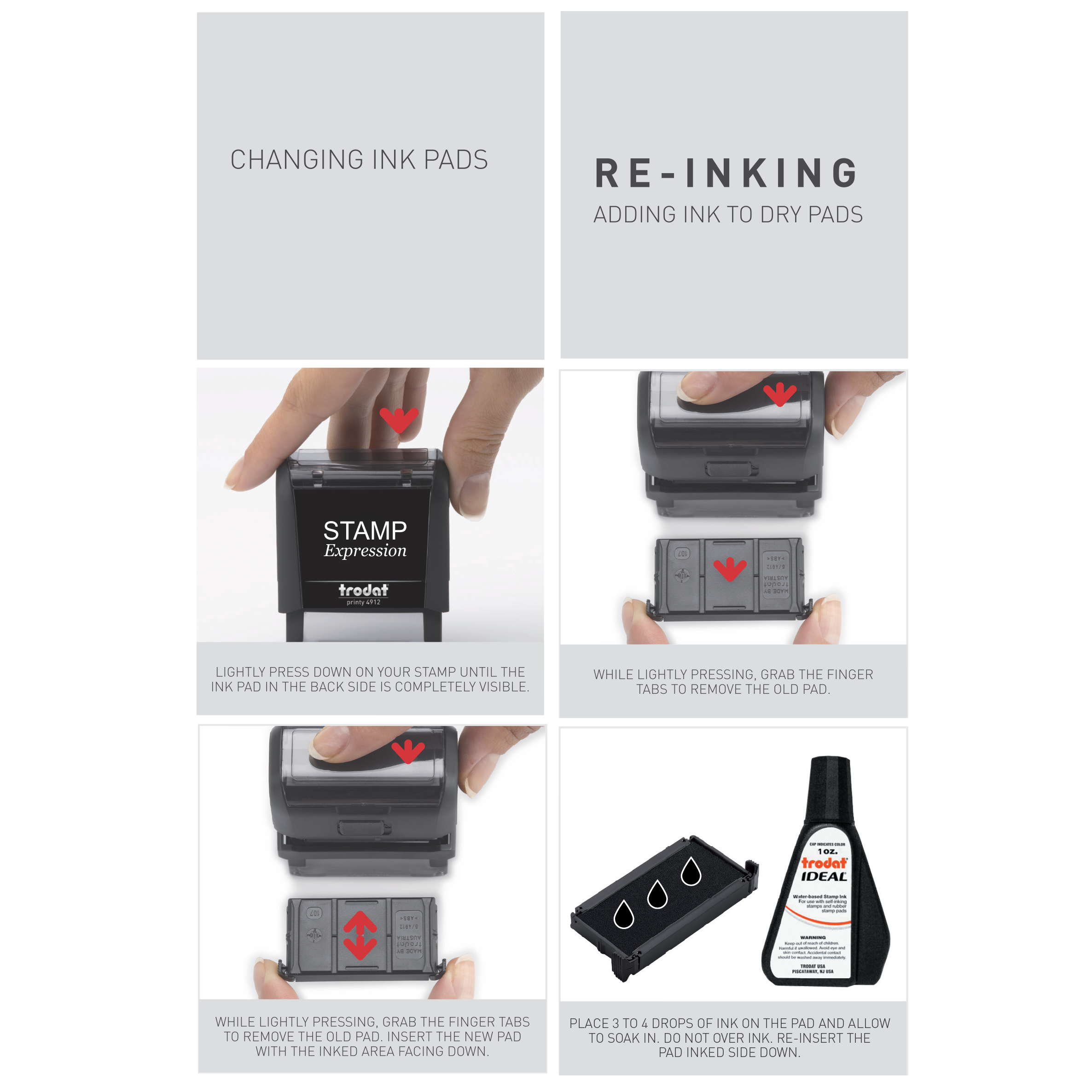 Delivered With Line On Top Office Self Inking Rubber Stamp