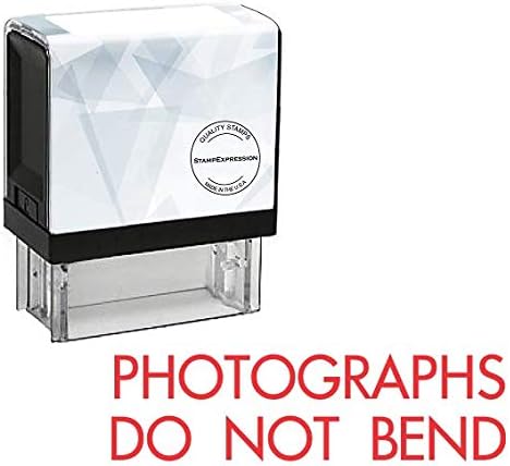 Photographs DO NOT Bend Office Self Inking Rubber Stamp (SH-5874)