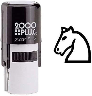 White Knight Horse Chess Piece Self Inking Rubber Stamp (SH-6874)
