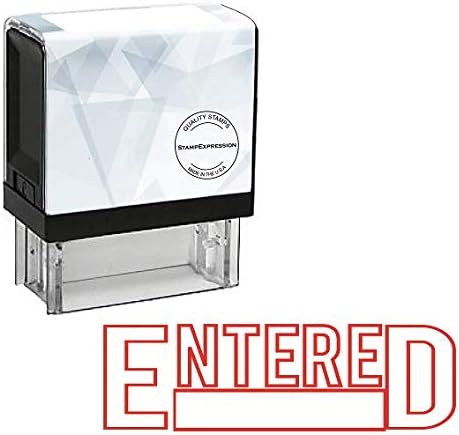Entered With Box Office Self Inking Rubber Stamp (SH-5024)