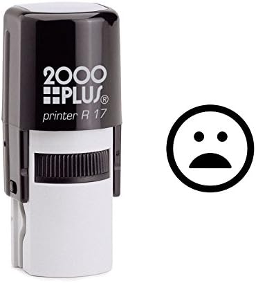 Surprised Disappointed Face Emoji Self Inking Rubber Stamp (SH-6308)