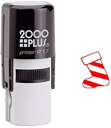 Christmas Stocking Self Inking Rubber Stamp (SH-6408)