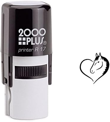 Horse Lover Heart Self Inking Rubber Stamp (SH-6185)