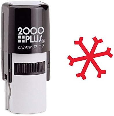 Simple Snowflake Self Inking Rubber Stamp (SH-6801)