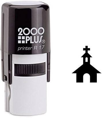 Church Silhouette Self Inking Rubber Stamp (SH-6142)