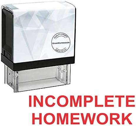 Incomplete Homework Office Self Inking Rubber Stamp (SH-5723)