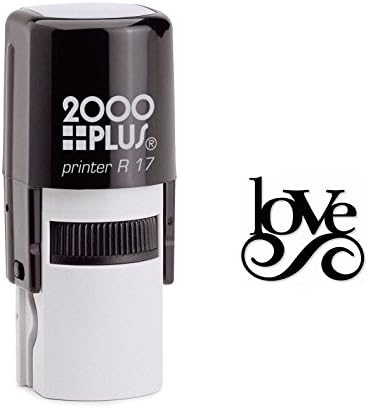 Love Typography Words Self Inking Rubber Stamp (SH-6250)