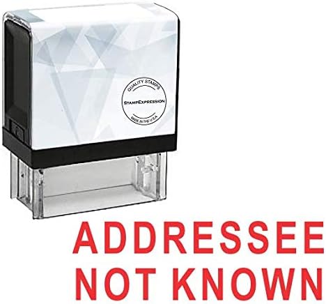 Addressee NOT Known Office Self Inking Rubber Stamp (SH-5191)