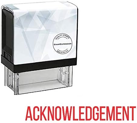 Capitalized Acknowledgment Office Self Inking Rubber Stamp (SH-5195)