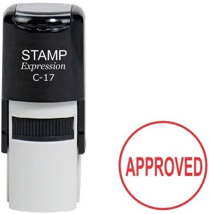 Approved Round Office Self Inking Rubber Stamp (A-6981)