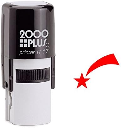 Red Shooting Star Self Inking Rubber Stamp (SH-6398)