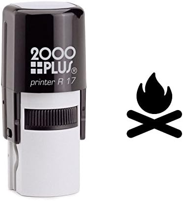 Camping Fire Self Inking Rubber Stamp (SH-6224)