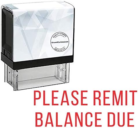 Please REMIT Due Balance Office Self Inking Rubber Stamp (SH-5357)