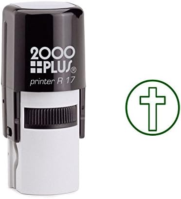 Cross In The Circle Self Inking Rubber Stamp (SH-6288)