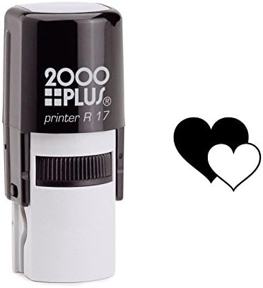 Two Hearts Self Inking Rubber Stamp (SH-6426)