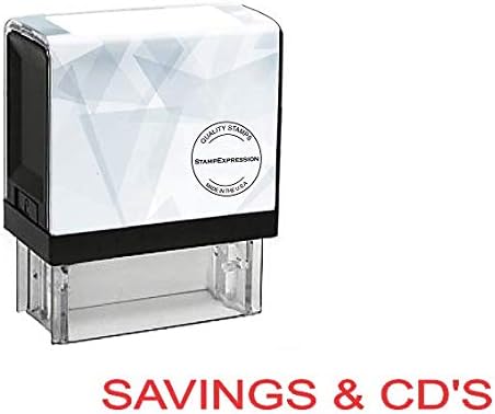 Savings and CD'S Office Self Inking Rubber Stamp (SH-5777)