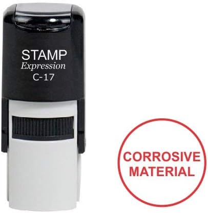 Corrosive Material Round Office Self Inking Rubber Stamp (SH-6986)