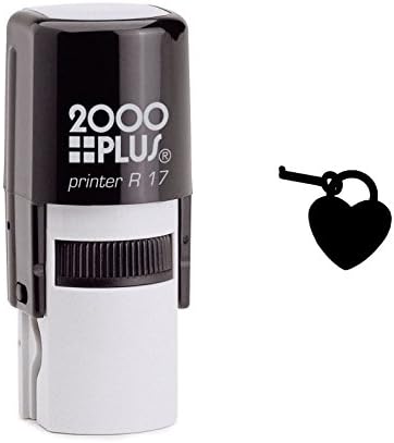 Locked Heart Self Inking Rubber Stamp (SH-6450)