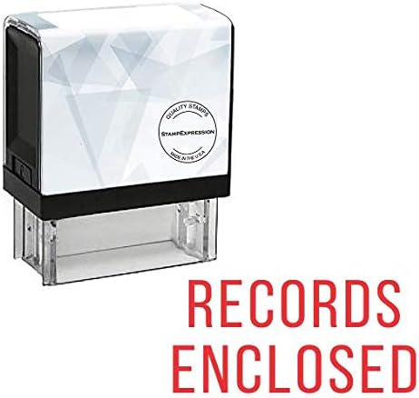 Records Enclosed Office Self Inking Rubber Stamp (SH-5595)