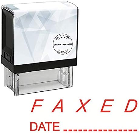 Faxed With Date Office Self Inking Rubber Stamp (SH-5030)