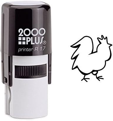 Rooster Outline Self Inking Rubber Stamp (SH-6002)