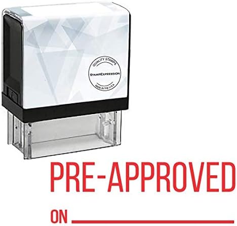 PRE-Approved On with line Office Self Inking Rubber Stamp (SH-5806)