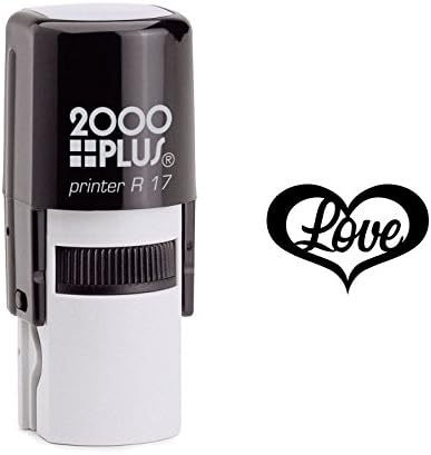 Calligraphic Love in Heart Self Inking Rubber Stamp (SH-6293)