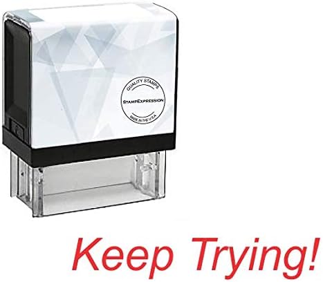 Keep Trying! Teacher Self Inking Rubber Stamp (SH-80070)