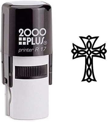 Ornate Cross Self Inking Rubber Stamp (SH-6911)